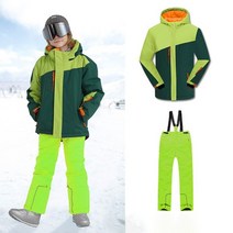 주니어스키복 키즈 아동 어린이 스키복 겨울 따뜻한 자켓 바지 스노우 보드 의류 세트 야외 스키 tracksuit 방수 십대 소년 소녀 스노우 슈트 35