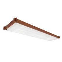 WS-314 우드 블록 스타크 3x14 원목 주방등 50W (1362x360x62mm) 뭉클조명, 멀바우, 4000K(아이보리빛)