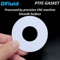고압세척기부속 부품 노줄 연결 필터 PTFE 가스켓 BSPP 플랜지 위생 실린더 플랫 링 5 6 8 0 2 mm 압력 게, 13 ID 5mm x OD 12mm_01 2mm