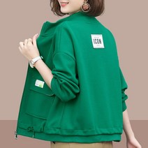 위위브렌 여성용 데일리 노카라 지퍼 주머니 자켓