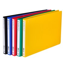펀치레스화일 좌철 PP 세금계산서용 A5/파일철/화일철/서류철/사무용품, AF431-6 적색, 기본