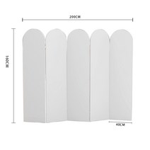 아치가벽 인테리어 파티션 이동식 접이식 공간분리 스크린 원룸 현관 카페 거실, W