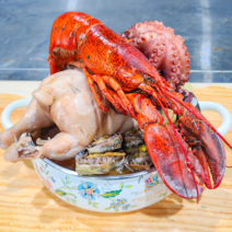 해신탕 밀키트 재료 랍스터 해천탕 초복 중복 말복 복날 음식 해물 삼계탕 택배 세트, 럭셔리 랍스터해신탕(4인분)