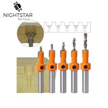 1Pcs 8mm 샹크 카운터 싱크 드릴 비트 세트 우드 라우터 밀링 커터 목공 리머 2.8mm 3mm 3.2mm 3.5mm 4mm, [01] 2.8mm, 01 2.8mm