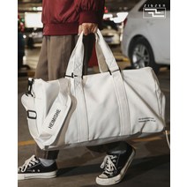 지그젠 빅사이즈 피트니스 더플백 농구 축구 야구 여행 가방 신발수납, 화이트