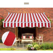 접이식 차양막 어닝 4x2m 베란다 야외 카페 그늘막 햇빛가리개 차광막 비가림막, 단품, 단품