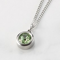 Simple Round 탄생석목걸이 목걸이