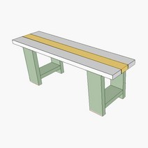 우드리 DIY 목공체험 목공수업 만들기재료 - 에버벤치