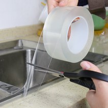 주방 싱크 방수 및 곰팡이 방지 나노 투명 테이프 화장실 화장실 갭 스트립 자체 접착 풀 워터 씰, 3cm, 3M