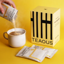 TEAOUS 그래뉼 벌꿀 생강차, 20g, 12개입, 3박스