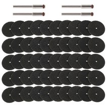 드러멜 드라멜 찌선반 54pcs 회전 연마 절단 디스크 32mm 맨드릴 포함 dremel 액세서리 금속 절단 회전 도구 톱날, 협력사, 54개 세트 3.0 생크