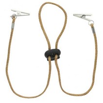 8xAdjustable Baby Elder 성인 저녁 식사 냅킨 클립 홀더 식사를위한 체인 끈, 베이지, Polyster