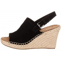 TOMS 여성 모니카 웨지 에스파드리유(9.5 블랙 스웨이드) 패션 스니커즈