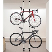 크랭키 고정식 2단 자전거 거치대 화이트, 화이트 white