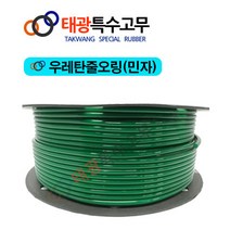 [태광특수고무] 우레탄라운드벨트/ 우레탄줄오링/ 우레탄 민자&엠보, 우레탄 라운드벨트(민자), 9mm, 100M