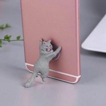 고양이 만세 피규어 액세서리 핸드폰 스탠드 거치대 받침대, 오렌지