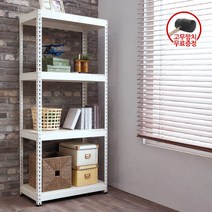 폴던스랙 [폴던스랙] 900mm 800mm 높이 2000mm 4단 조립식 철제 앵글 선반, 1대
