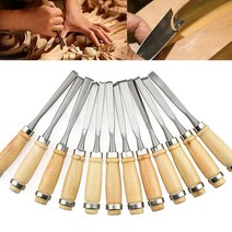 조각도 12 개/대 나무 조각 DIY 손 도구 키트 전문 목공 가우 징