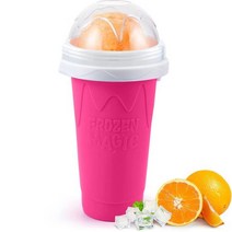 제빙기 아이스메이커 카페 가정용 얼음 스무디 컵 아이스크림 메이커 냉동 실리콘 스퀴즈 DIY 밀크 쉐이크 병 슬러시 물병 냉각, [03] RoseRed, 03 RoseRed
