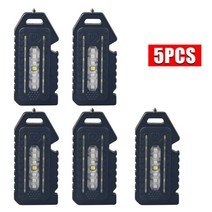 LED경광등 경광봉 신호봉 주차스토퍼 다기능 redamp 파란색 led 경찰 경고등 강력한 미니 손전등 충전식 손전등 어깨 클립 빛 64, 5개 업그레이드 유형2