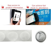 rfid스티커 rfid복사기 RFID NFC 스마트 칩 0 섹터 수정 가능 재기록 전자 라벨 IC UID 스티커 복사 25mm 토큰 배지 클론 50 개 100 13.56mhz, [02] 100pcs