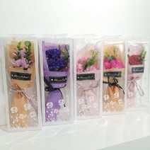 (청결공감) 카네이션 비누꽃(3송이+포장박스) 감사, 다크퍼플_성년을축하합니다, 본상품선택