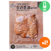 [메가마트]참프레 오리훈제 슬라이스 400g(1+1)행사, 1개