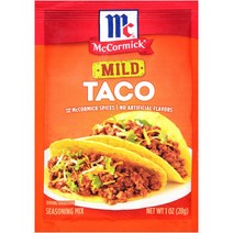 맥코믹 타코 시즈닝 오리지날 28g McCormick Mild Taco Seasoning 28g, 1개
