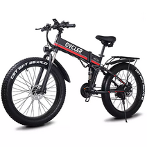 싸이클러 MX01 유럽수출용 전기자전거 광폭타이어 팻바이크 로드자전거 MTB, 그린