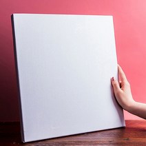 미니 린넨 정사각형 정사각 무지 유화 캔버스 50x50