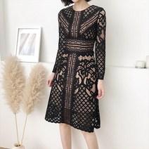 dcbi828 수입의류 레이스 원피스 자수 원피스 고퀄리티 레이스 자수 원피스 명품스타일 원피스 봄 원피스 하객 원피스 A라인 원피스 플레어 원피스