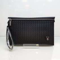 몽크로스 초특가 !! 80% !! !! 남녀공용 가죽 짜임 클러치백 # 부평점 MK9339 블랙