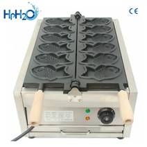 상업용 물고기 모양 타이야키 기계 미니 만들기 와플 메이커 6 개, [02] 220V, [02] 미국