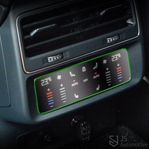 JS automotive 아우디Q7 전용 뒷좌석 센터 공조기 화면 액정 기스 스크래치 방지 투명 필름 스킨 실내 악세사리, 차량한대분