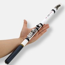 텔레스코픽 록 낚시 낚싯대 회전 플라이 잉어 피더 탄소 섬유 페스카 3M 2.7M 2.4M 2.1M 1.8M 1.5M 미니 여행 로드 릴 시트, 3.0M-White