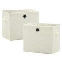 가쯔 큐브 공간 박스, 아이보리, 2개