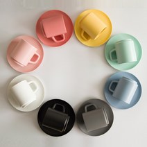 마카롱컬러 무광 카페접시, 그레이