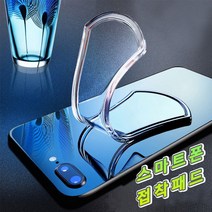 스마트폰 나노 접착 패드 차량 거치 매직 만능, 삼각형(투명색)