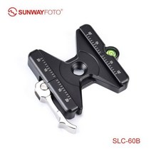 삼각대 헤드 모노포드 볼헤드 핸드폰 카메라 휴대폰 미니 거치대 DSLR SUNWAYFOTO SLC60B Arca 스위스 퀵 릴리스 클램프RRS 호환, 블랙입니다., 2.Black