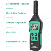 전자파측정기 전자기 방사선 검출기 온도 테스터 EMF 미터 선량계 가이거 카운터 Wifi 4G 5G 전화
