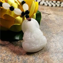 차량용염주 108염주 불교묵주 buddhist jade 손으로 짠 펜던트 목걸이 다양한 guanyin maitreya buddha 펜던트 행운의 종교 목걸이 도매, 큰 관음