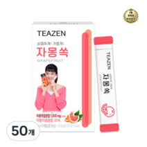 라이브잇 티젠 자몽쏙 분말차, 50개, 10개입, 5g