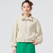 GU by 유니클로 스웨트 풀 집업 긴팔 블루종 자켓 Q+E