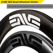 자전거스티커 자전거 데칼 꾸미기 evne ses road bike 700c clincher rims carbon wheelset 스티커 dark label 화이트 라벨 반사, 88mm
