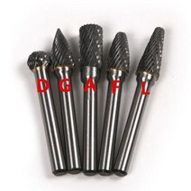 대리석연마6mm 샹크 1 pc 텅스텐 카바이드 밀링 커터 로타리 공구 Burr Dremel 용 더블 그레인 금속/대리석, 05 L6X10