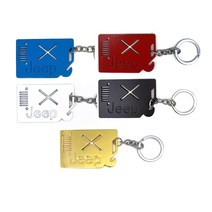 카포카 지프 그릴 메탈 열쇠고리 키홀더 키링 악세사리 (랭글러 루비콘 컴패스 레니게이드 그랜드체로키), D_블루