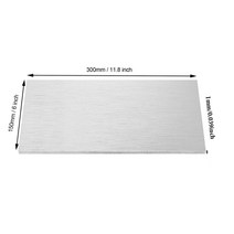 마그네슘보드 판넬 패널 1pcs 99.9% 마그네슘 합금 시트 Mg 플레이트 플랫 전기 도금 Anodes 실험 양극 CNC, 11 1x120x250mm