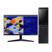 삼성전자 2023 데스크탑 5 한컴오피스팩 동봉 가정용PC 업무용PC 주식용PC, 램8GB+SSD256GB+삼성24인치 모니터 패키지, A24AB+S24R35A, 블랙