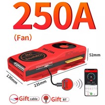 스마트 BMS 4s Lifepo4 블루투스 Lipo 4S ~ 24S 80A 250A USB UART 솔라 시스템 스토리지 배터리 Balanceador de Bateria, Li-ion 10S 36V BT, 250A-FAN