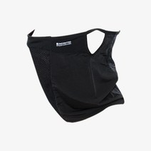 숨쉬기 편한 쿨 메쉬 멀티 스포츠 마스크 골프 냉감원단 햇빛차단 귀걸이형 멀티 스카프 남녀공용, 잔줄 검정색